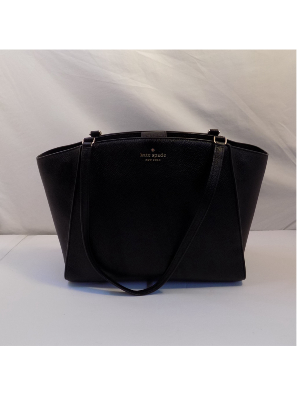Kate Spade New York Brim (w/ detached Laptop sleeve) Tote-black pebbled leather